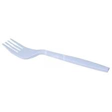 Tenedor Plastico Blanco