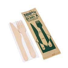 Set Cubierto de Madera 2 Piezas