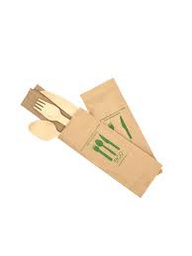 [FS-00283] Set Cubierto de Madera 3 Piezas