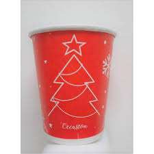 [FS-00295] Vaso Papel 4 Oz Motivo Navideño